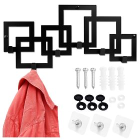 Porte-manteau mural KARDUS noir