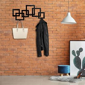 Porte-manteau mural KARDUS noir