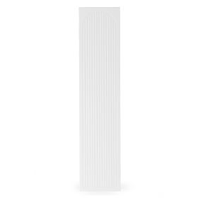 Porte pour armoire Neroli, 45,6 cm, rainures arquées, blanc, droite, lectus