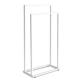 Porte-serviettes à 2 niveaux GESI blanc, Rea