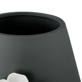 Pot de fleurs LUSITANO couleur noire style classique pour intérieur ameliahome