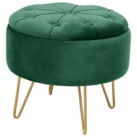 POUF CARO VERT BOUTEILLE