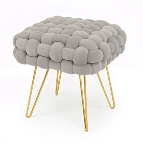 POUF DOTTY GRIS CLAIR