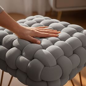 POUF DOTTY GRIS CLAIR
