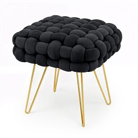 POUF DOTTY NOIR