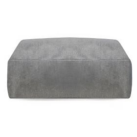 Pouf modulaire pour canapé d'angle de jardin Vacuum avec housse, gris