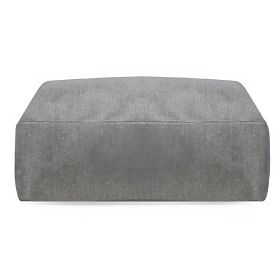 Pouf modulaire pour canapé d'angle de jardin Vacuum avec housse, gris