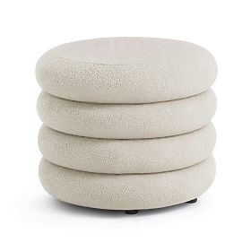 POUF MOLLIS BLANC BRUMEUX