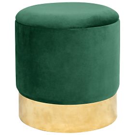 POUF OR VERT BOUTEILLE