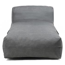 Pouf pour ensemble d'angle de jardin Vacuum avec housse, gris