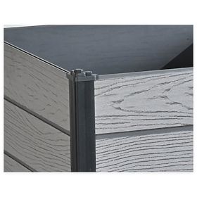 Pratique jardinière carrée pour plantes 73x73x70,5 cm