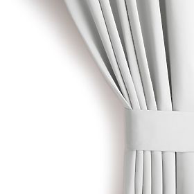 Rideau RESTILO BLACKOUT couleur blanche, style classique, œillets argentés, matériau blackout