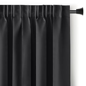 Rideau RESTILO BLACKOUT couleur noir style classique bande matériau blackout 140x245