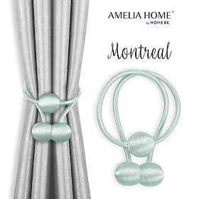 Rideaux - accessoires MONTREAL couleur bleu clair ameliahome