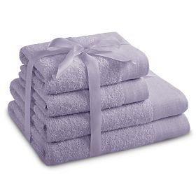 Serviette AMARI - AMELIAHOME couleur lilas style classique 2*70x140+2*50x100 AmeliaHome