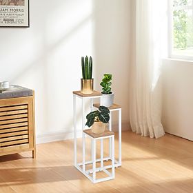 Support de fleurs scandinave Munir blanc craft