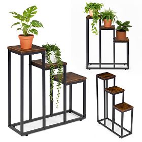 Support de plantes avec 3 étagères loft ModernHome