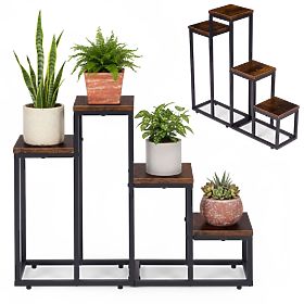 Support de plantes avec 4 étagères loft ModernHome