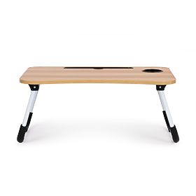 Support pour ordinateur portable table de lit 60x40cm - Bois, MODERNHOME