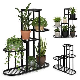 Support pour plantes, 5 niveaux, noir, ModernHome