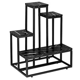 Support pour plantes ANTIRES marbre noir