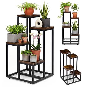 Support pour plantes décoratif 4 étagères loft ModernHome