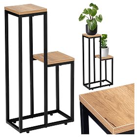 Support pour plantes noir HAZEL CRAFT