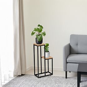 Support pour plantes noir HAZEL CRAFT