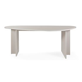 Table avec plateau irrégulier Zeva 200 cm, couleur cachemire