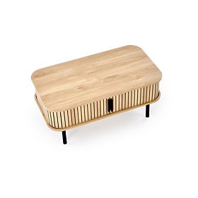 Table basse ANGELINA, naturel / noir (1p=1pc), Halmar