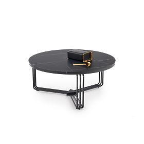 Table basse ANTICA plateau - marbre noir, cadre - noir (2p=1pc)