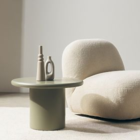 Table basse Arce 60 cm, olive, mat, lectus