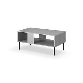 Table basse ASENSIO LAW-1 gris clair, pieds : noirs (1p=1pc)