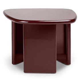 Table basse Barmi, bordeaux/cerise, brillant