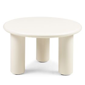 Table basse Blair 60 cm, crème, mat