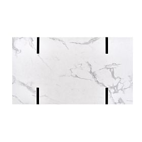 Table basse BLANCA blanc marbre – noir, Halmar