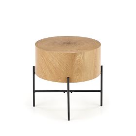 Table basse BROOKLYN-S chêne naturel/noir (1p=1pc)