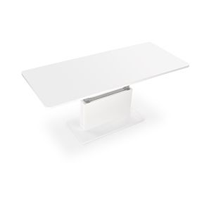 Table basse BUSETTI plateau : blanc mat, pieds : blanc mat (2p=1pc)