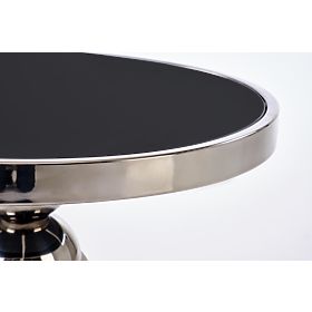 Table basse CARLA, noir / argent