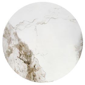 Table basse CECILIA marbre blanc / gris / doré (2p=1ks), Halmar