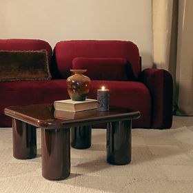 Table basse Cherry 70 cm, chocolat, brillant, lectus