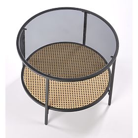 Table basse DAKOTA fumée / naturelle (1p=1pc), Halmar