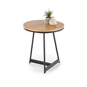 Table basse de conférence KARIDA-S chêne naturel/noir (1p=1pc)