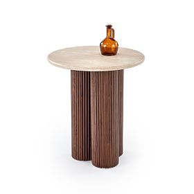 Table basse DOROTEA_S travertin / noyer (2p=1pc), Halmar