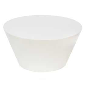 Table basse Eclipso, 60 cm, blanc crème, brillant
