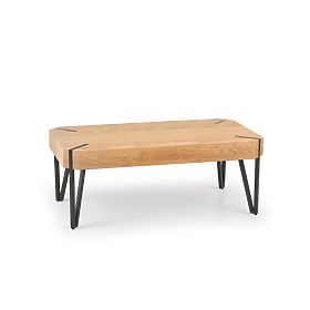 Table basse EMILY chêne doré / noir (1p=1pc), Halmar