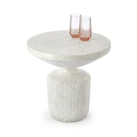 Table basse GIZA composite - oxyde de magnésium, blanc (1p=1pc), Halmar