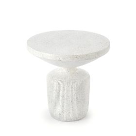 Table basse GIZA composite - oxyde de magnésium, blanc (1p=1pc), Halmar