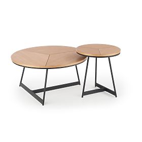 Table basse KARIDA chêne naturel/noir (1p=1pc)