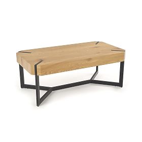 Table basse LAVIDA - chêne doré/noir, Halmar